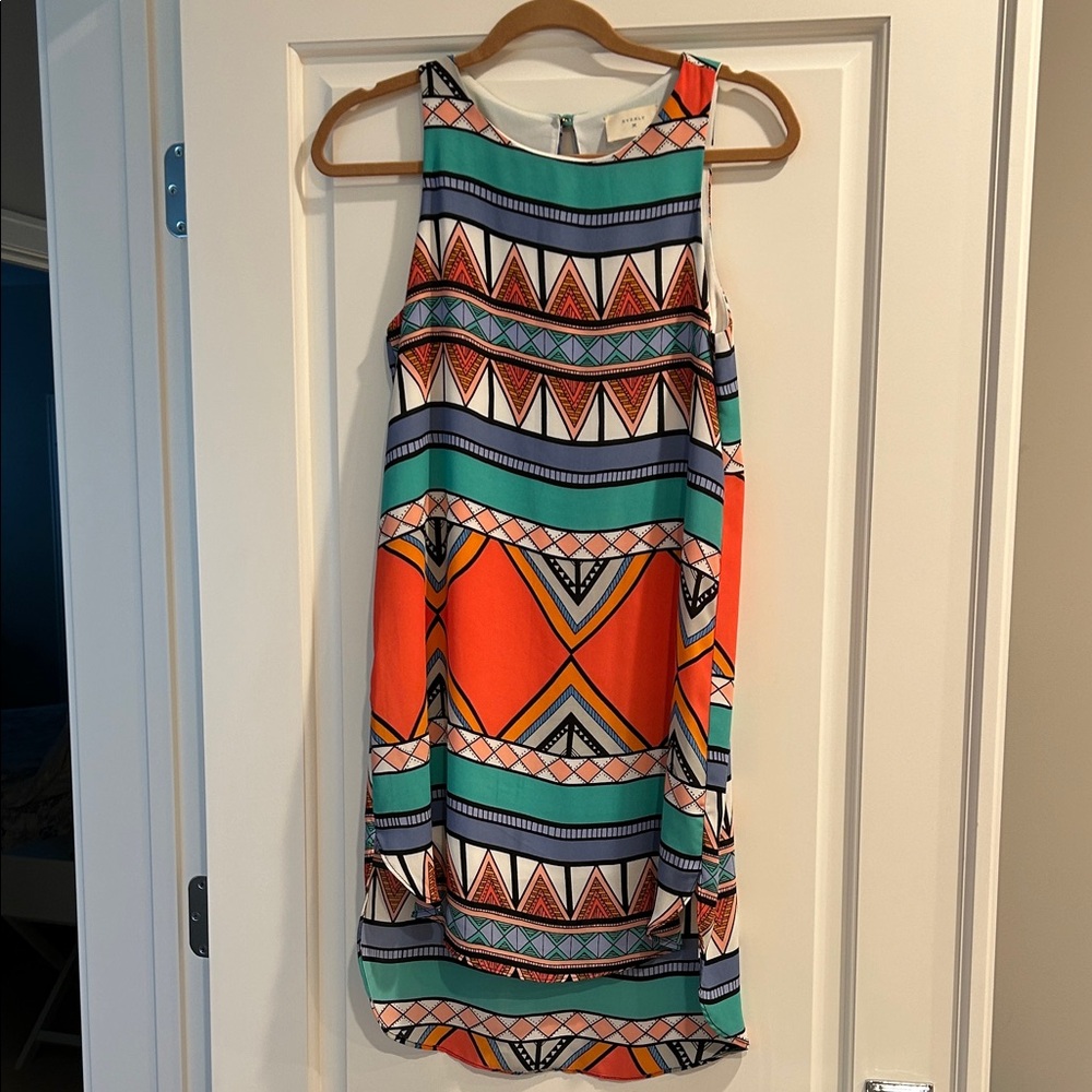 Everly Multicolor Geometric Mini Dress